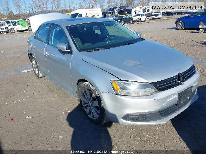 2013 Volkswagen Jetta Sedan VIN: 3VWDX7AJ1DM397179 Lot: 12147463