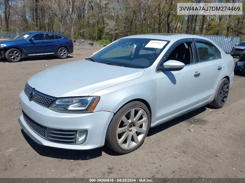 2013 Volkswagen Jetta Gli Autobahn W/Nav VIN: 3VW4A7AJ7DM274469 Lot: 39268616