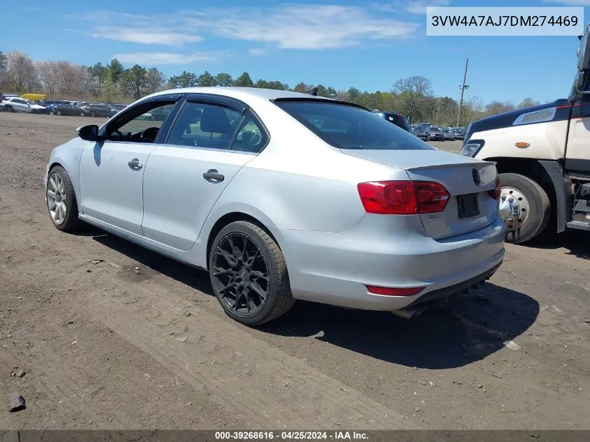 2013 Volkswagen Jetta Gli Autobahn W/Nav VIN: 3VW4A7AJ7DM274469 Lot: 39268616