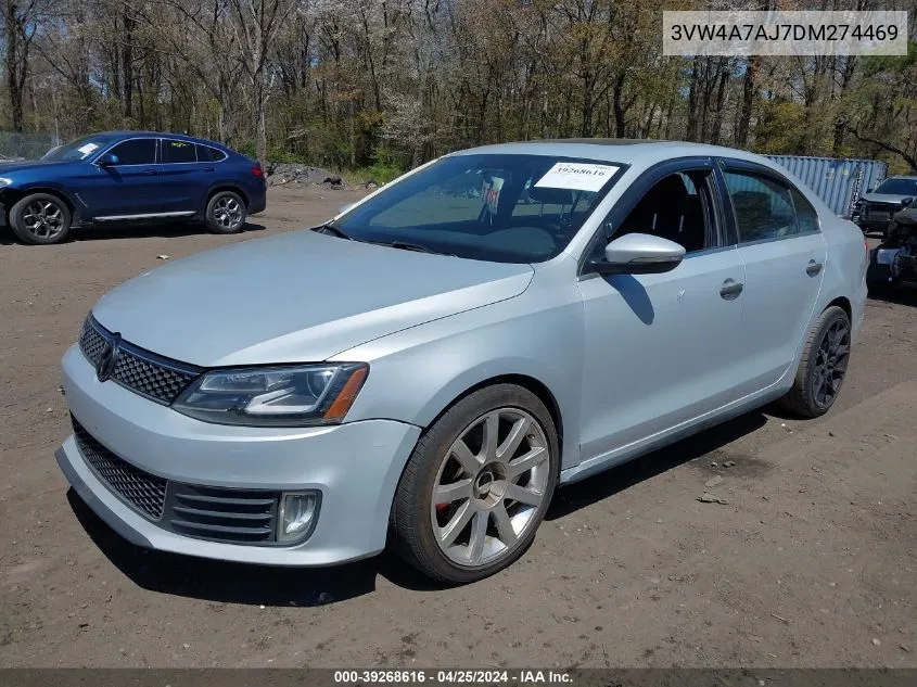 3VW4A7AJ7DM274469 2013 Volkswagen Jetta Gli Autobahn W/Nav