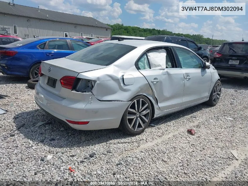 3VW4T7AJ8DM302094 2013 Volkswagen Jetta Gli Autobahn W/Nav