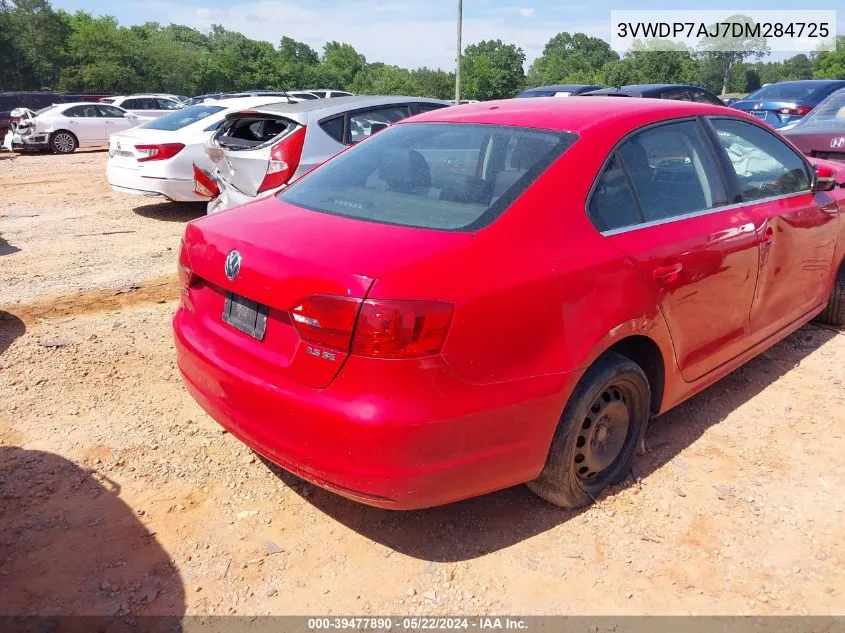 3VWDP7AJ7DM284725 2013 Volkswagen Jetta 2.5L Se