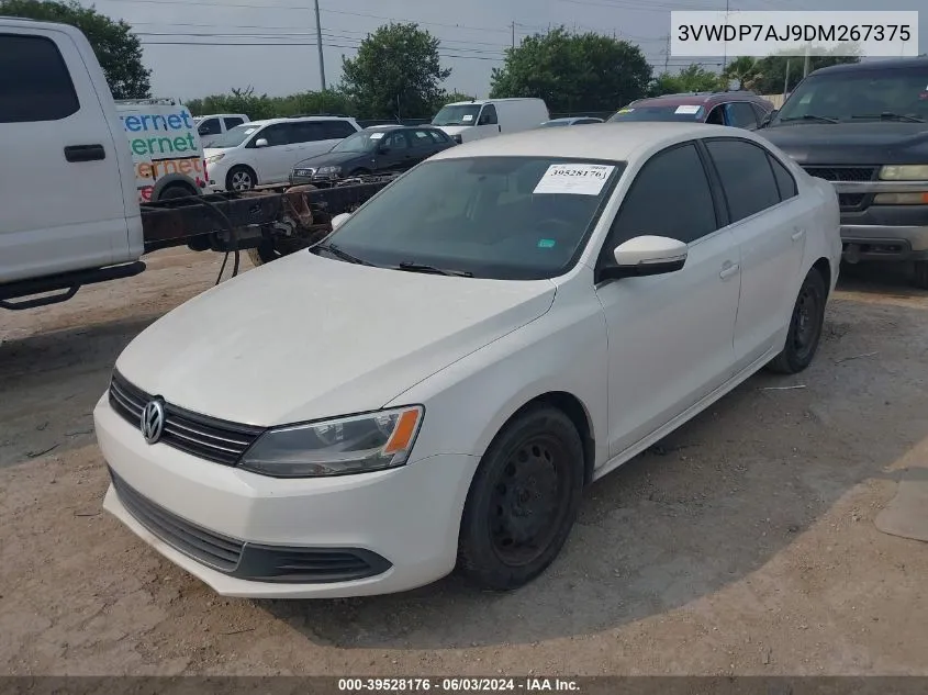 2013 Volkswagen Jetta 2.5L Se VIN: 3VWDP7AJ9DM267375 Lot: 39528176