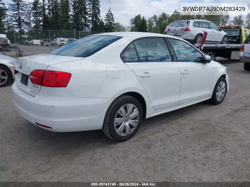 2013 Volkswagen Jetta 2.5L Se VIN: 3VWDP7AJ9DM283429 Lot: 39743749