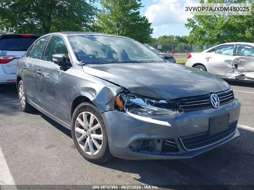 3VWDP7AJXDM450025 2013 Volkswagen Jetta 2.5L Se