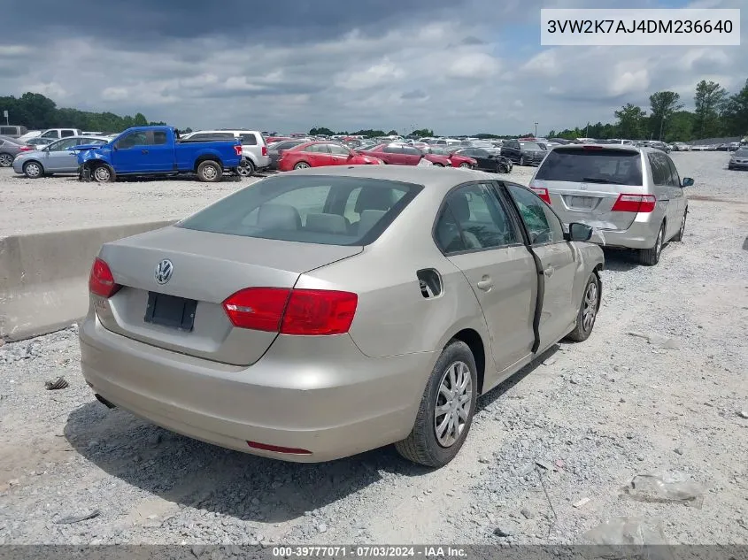 3VW2K7AJ4DM236640 2013 Volkswagen Jetta 2.0L S