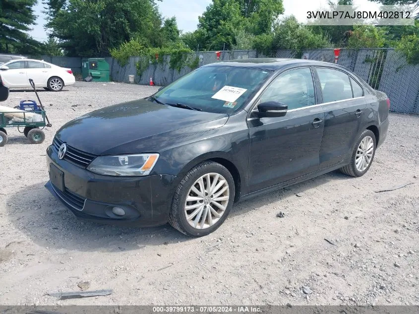 3VWLP7AJ8DM402812 2013 Volkswagen Jetta 2.5L Sel