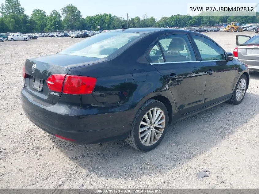 3VWLP7AJ8DM402812 2013 Volkswagen Jetta 2.5L Sel