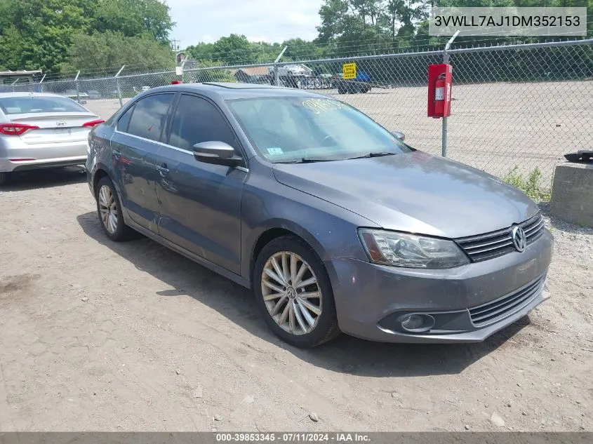 2013 Volkswagen Jetta 2.0L Tdi VIN: 3VWLL7AJ1DM352153 Lot: 39853345