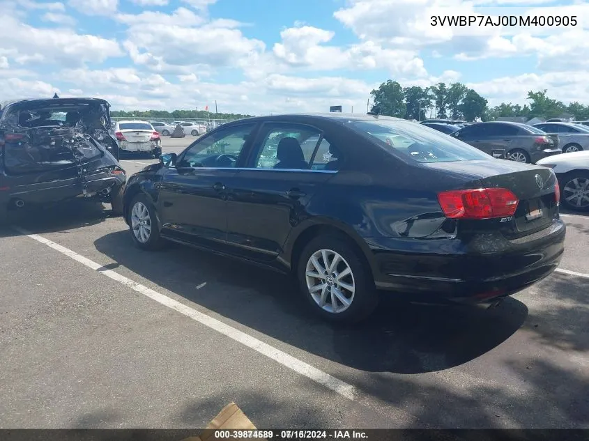 3VWBP7AJ0DM400905 2013 Volkswagen Jetta 2.5L Se