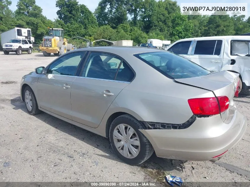 2013 Volkswagen Jetta 2.5L Se VIN: 3VWDP7AJ9DM280918 Lot: 39890398