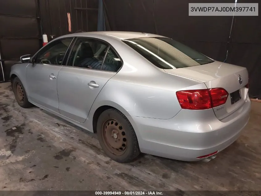 3VWDP7AJ0DM397741 2013 Volkswagen Jetta 2.5L Se