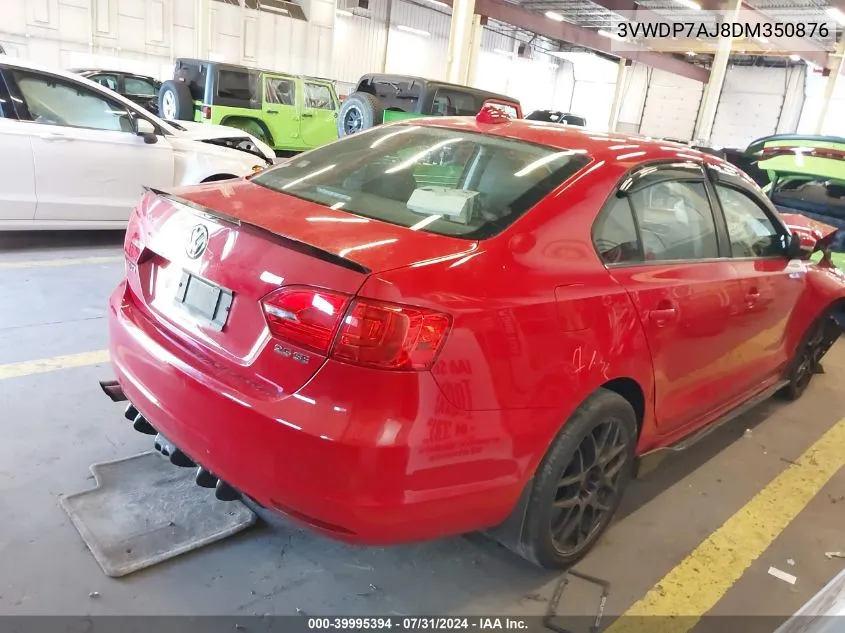 2013 Volkswagen Jetta 2.5L Se VIN: 3VWDP7AJ8DM350876 Lot: 39995394