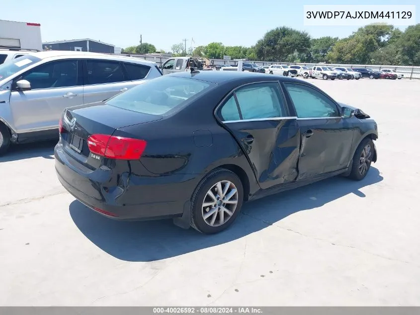 2013 Volkswagen Jetta 2.5L Se VIN: 3VWDP7AJXDM441129 Lot: 40026592