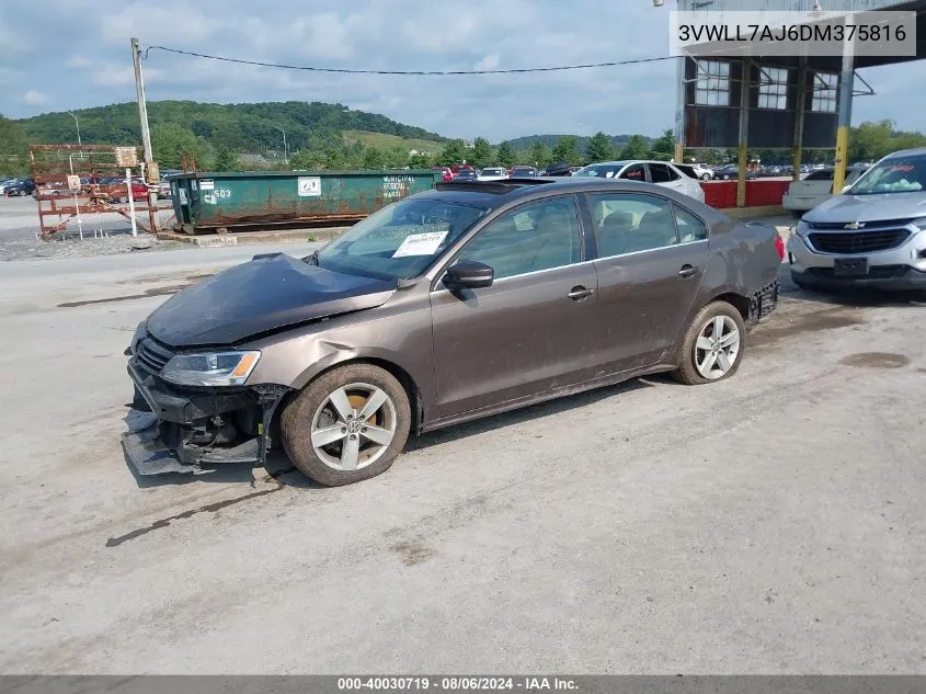 2013 Volkswagen Jetta 2.0L Tdi VIN: 3VWLL7AJ6DM375816 Lot: 40030719