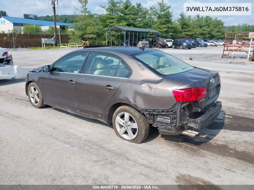 2013 Volkswagen Jetta 2.0L Tdi VIN: 3VWLL7AJ6DM375816 Lot: 40030719