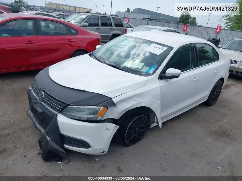 3VWDP7AJ6DM421329 2013 Volkswagen Jetta 2.5L Se