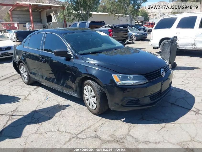 3VW2K7AJ3DM294819 2013 Volkswagen Jetta 2.0L S