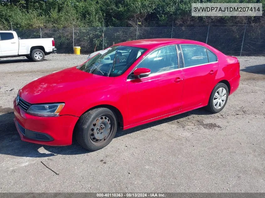 3VWDP7AJ1DM207414 2013 Volkswagen Jetta 2.5L Se