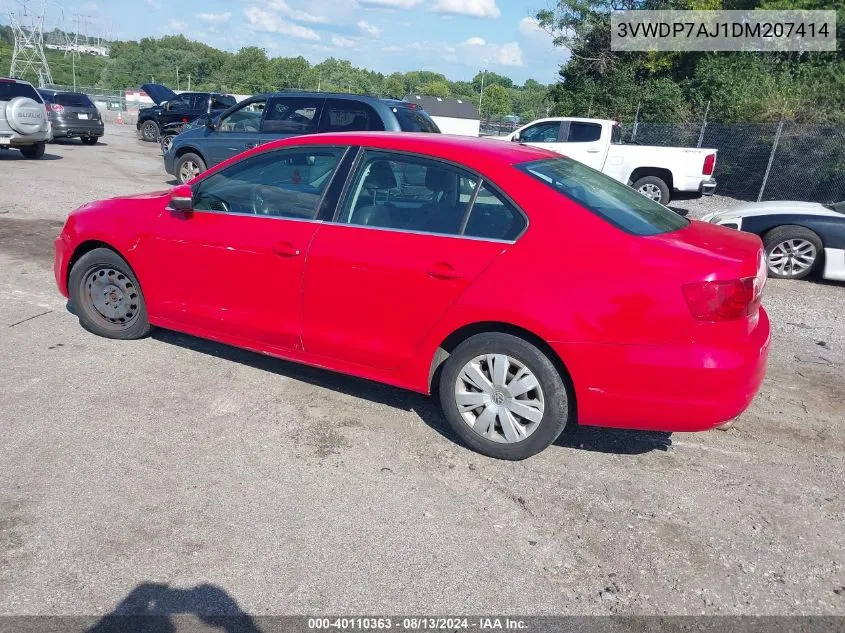 3VWDP7AJ1DM207414 2013 Volkswagen Jetta 2.5L Se