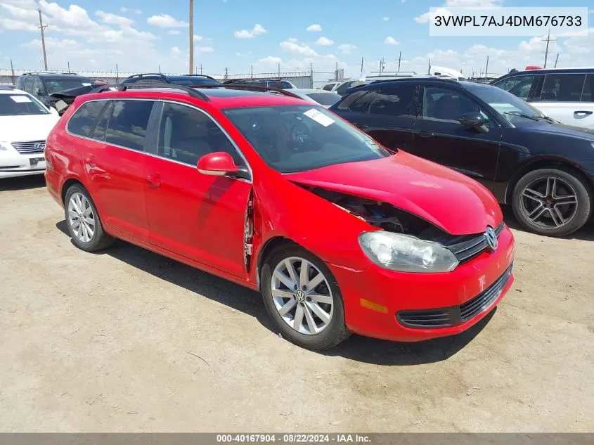 2013 Volkswagen Jetta Sportwagen 2.0L Tdi VIN: 3VWPL7AJ4DM676733 Lot: 40167904