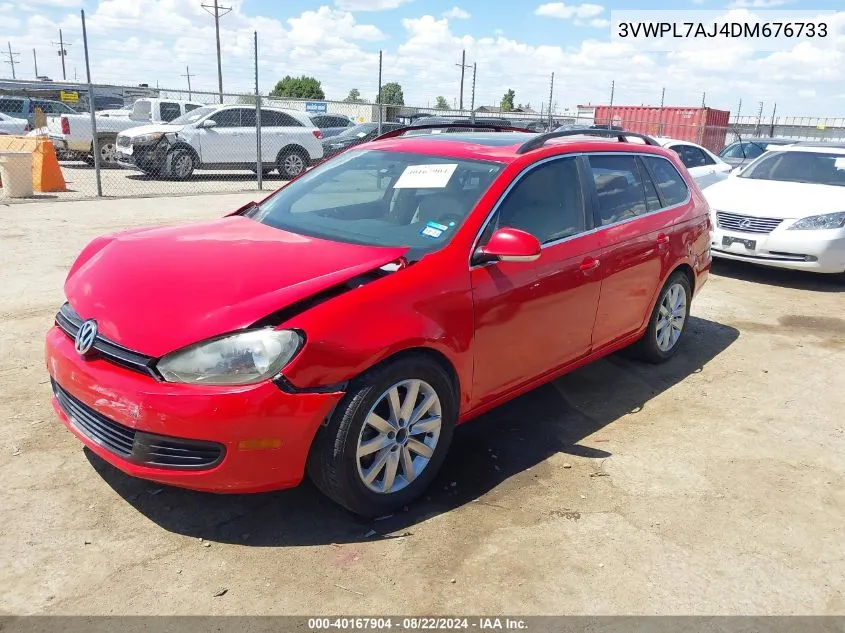 2013 Volkswagen Jetta Sportwagen 2.0L Tdi VIN: 3VWPL7AJ4DM676733 Lot: 40167904