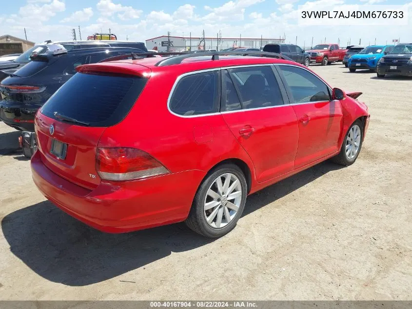 2013 Volkswagen Jetta Sportwagen 2.0L Tdi VIN: 3VWPL7AJ4DM676733 Lot: 40167904