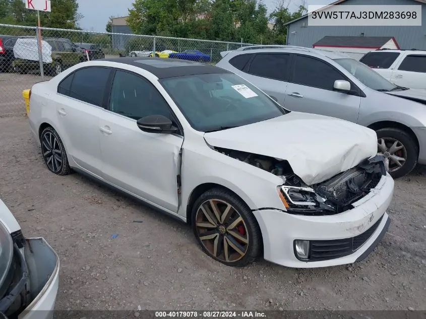 3VW5T7AJ3DM283698 2013 Volkswagen Jetta Gli Autobahn W/Nav