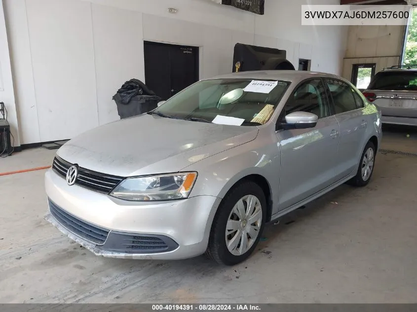 3VWDX7AJ6DM257600 2013 Volkswagen Jetta 2.5L Se