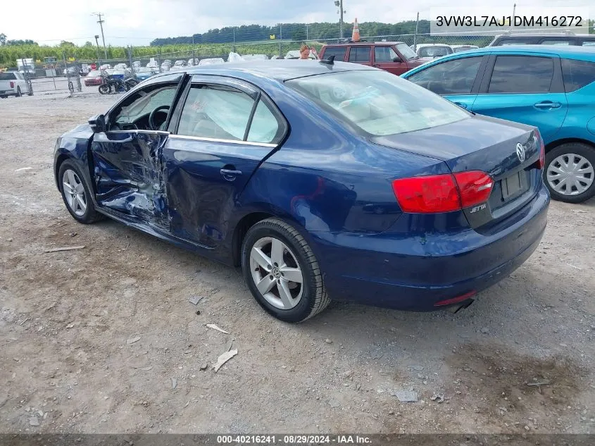 2013 Volkswagen Jetta 2.0L Tdi VIN: 3VW3L7AJ1DM416272 Lot: 40216241