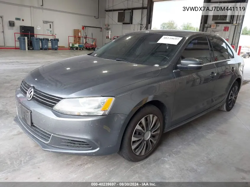 3VWDX7AJ7DM441119 2013 Volkswagen Jetta 2.5L Se