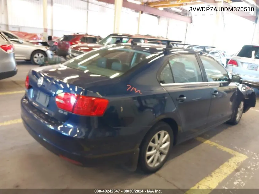 3VWDP7AJ0DM370510 2013 Volkswagen Jetta 2.5L Se