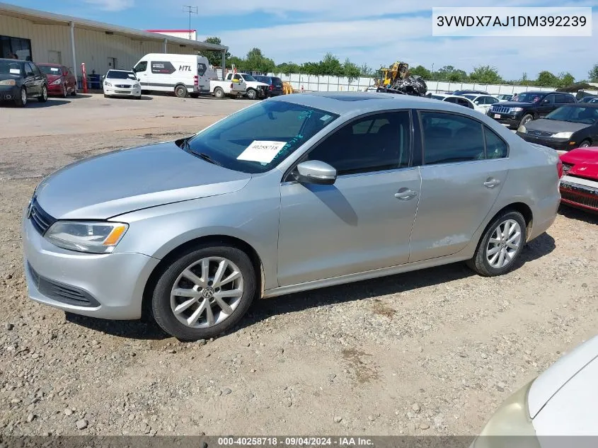 2013 Volkswagen Jetta 2.5L Se VIN: 3VWDX7AJ1DM392239 Lot: 40258718