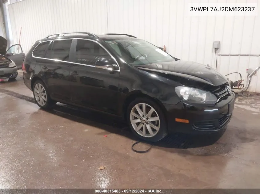 2013 Volkswagen Jetta Sportwagen 2.0L Tdi VIN: 3VWPL7AJ2DM623237 Lot: 40315483