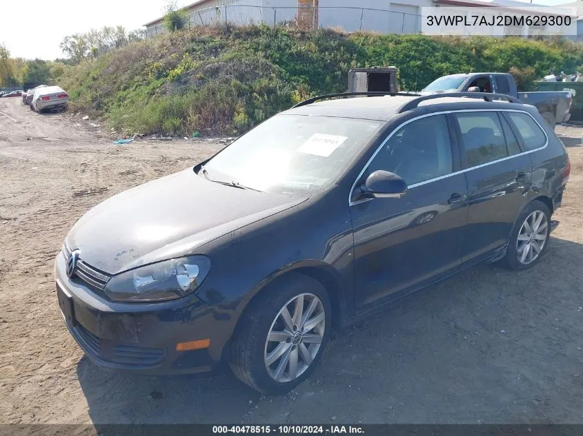 2013 Volkswagen Jetta Sportwagen 2.0L Tdi VIN: 3VWPL7AJ2DM629300 Lot: 40478515