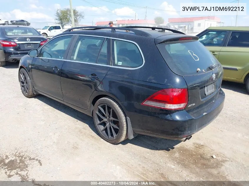 3VWPL7AJ1DM692212 2013 Volkswagen Jetta Sportwagen 2.0L Tdi