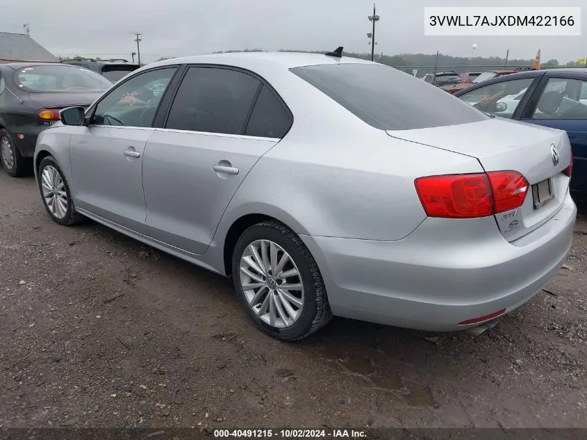 2013 Volkswagen Jetta 2.0L Tdi VIN: 3VWLL7AJXDM422166 Lot: 40491215