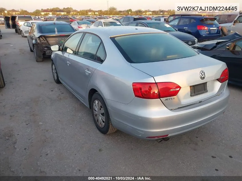 3VW2K7AJ1DM224445 2013 Volkswagen Jetta 2.0L S