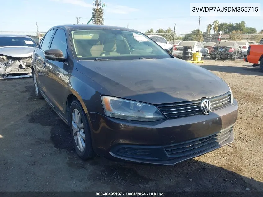 3VWDP7AJ9DM355715 2013 Volkswagen Jetta 2.5L Se