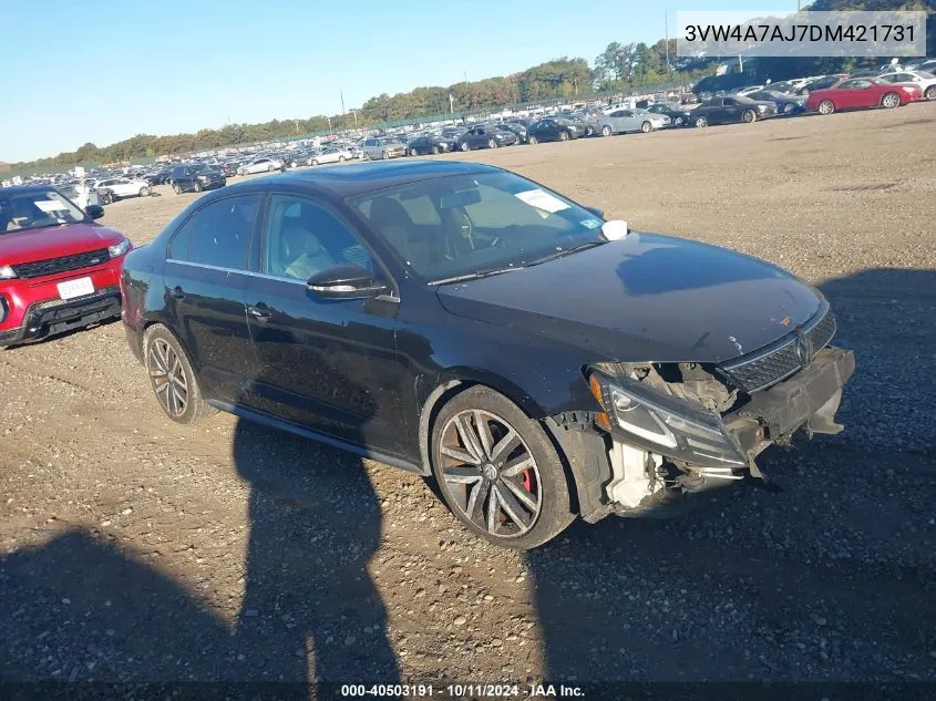 2013 Volkswagen Jetta Gli VIN: 3VW4A7AJ7DM421731 Lot: 40503191