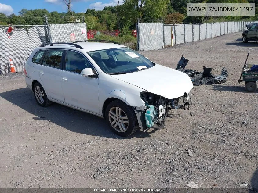 3VWPL7AJ8DM641497 2013 Volkswagen Jetta Sportwagen 2.0L Tdi