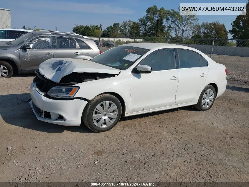 2013 Volkswagen Jetta Se VIN: 3VWDX7AJ6DM443282 Lot: 40511515