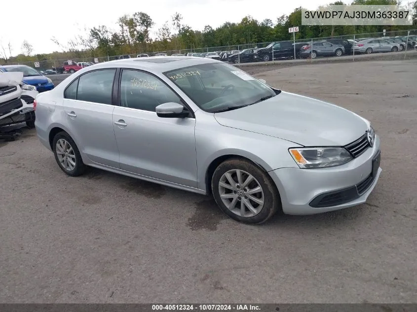 3VWDP7AJ3DM363387 2013 Volkswagen Jetta 2.5L Se