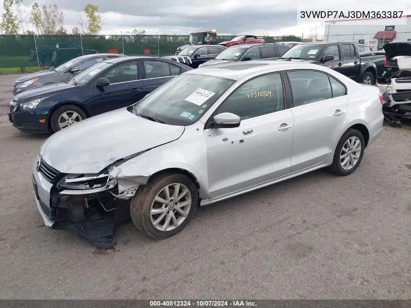 3VWDP7AJ3DM363387 2013 Volkswagen Jetta 2.5L Se