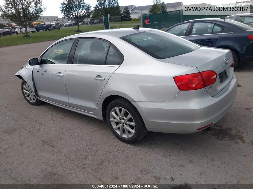 3VWDP7AJ3DM363387 2013 Volkswagen Jetta 2.5L Se