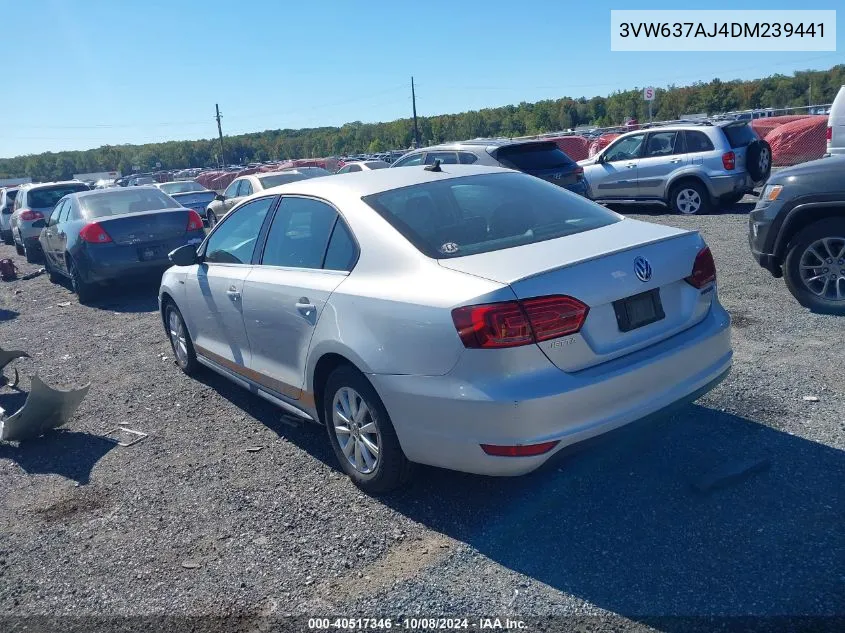 3VW637AJ4DM239441 2013 Volkswagen Jetta Hybrid Se