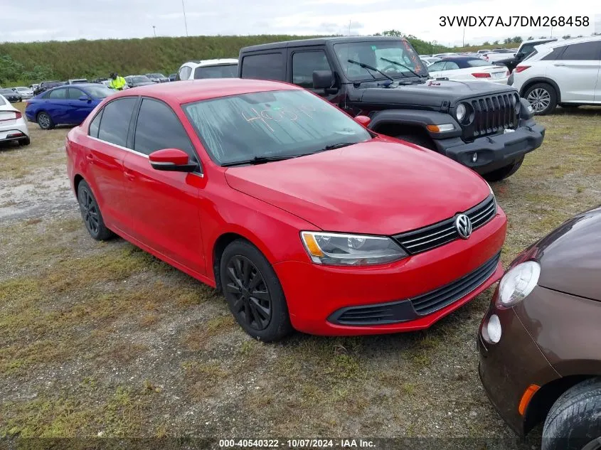 2013 Volkswagen Jetta Se VIN: 3VWDX7AJ7DM268458 Lot: 40540322