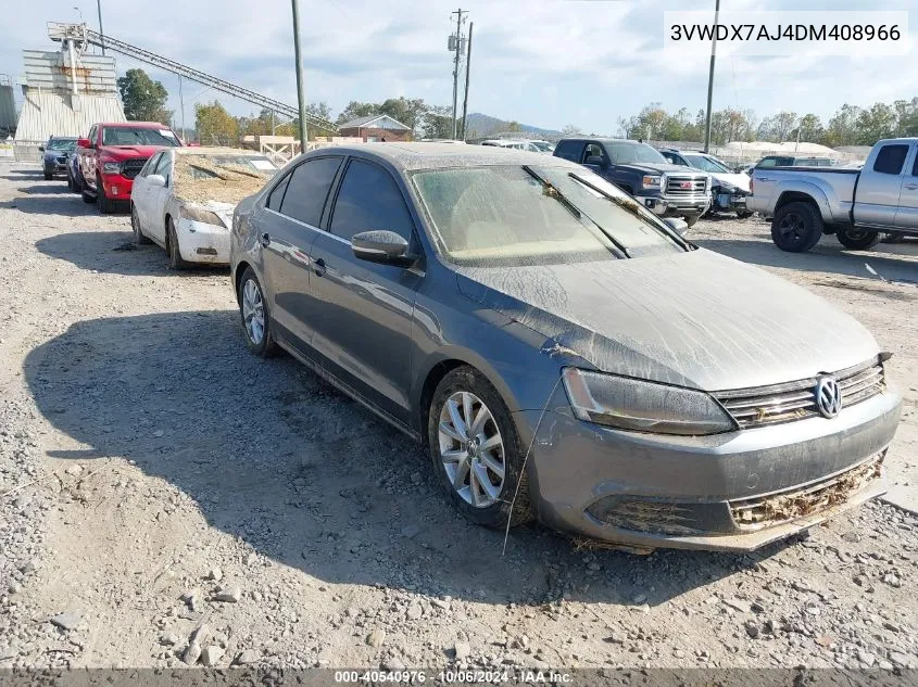 2013 Volkswagen Jetta Se VIN: 3VWDX7AJ4DM408966 Lot: 40540976