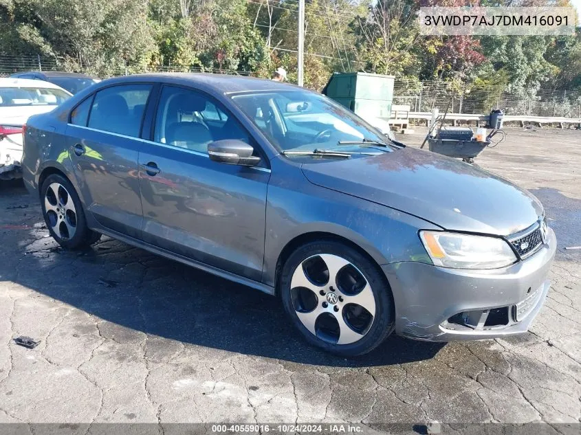 2013 Volkswagen Jetta 2.5L Se VIN: 3VWDP7AJ7DM416091 Lot: 40559016