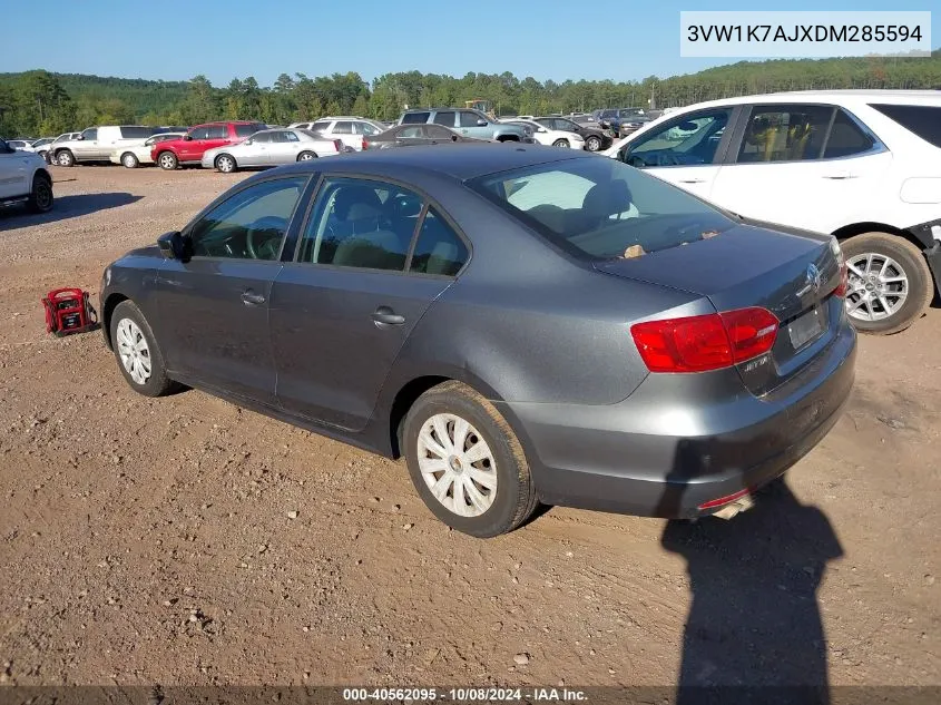 3VW1K7AJXDM285594 2013 Volkswagen Jetta 2.0L S